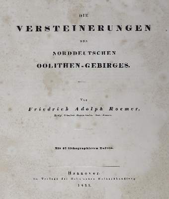 Bild Nr.2: 125-1698 Roemer,F.A.: (Verschiedene Gebiete - Varia, Geologie - Mineralogie u. Paläontologie)
