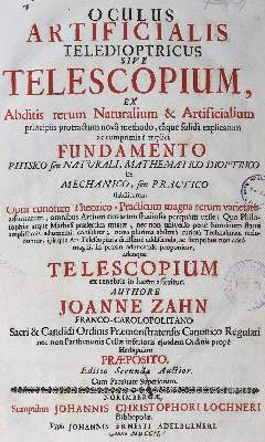 Bild Nr.1: 125-1717 Zahn,J.: (Verschiedene Gebiete - Varia, Optik)