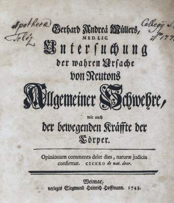 Bild Nr.1: 125-1720 Müller,G.A.: (Verschiedene Gebiete - Varia, Physik)