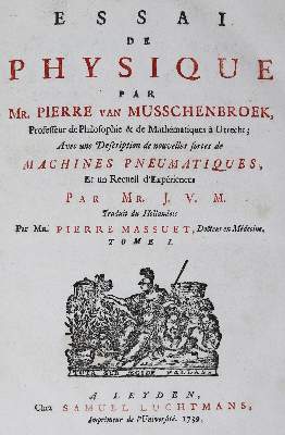 Bild Nr.2: 125-1721 Musschenbroek,P.van.: (Verschiedene Gebiete - Varia, Physik)