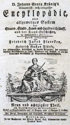 Bild Nr.1: 125-1732 Krünitz,J.G.: (Verschiedene Gebiete - Varia, Technik und Handwerk)
