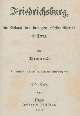 Bild Nr.1: 125-1750 Armand (d.i. F.A.Strubberg).: (Amerika)