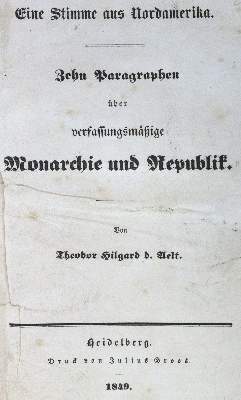Bild Nr.1: 125-1756 Hilgard,T. d.Ä.: (Amerika)