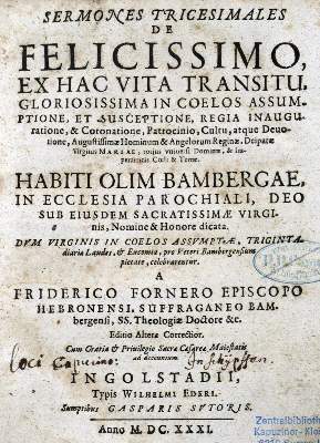 Bild Nr.1: 125-176 Förner,F.: (Alte Drucke, Handschriften und Theologie)
