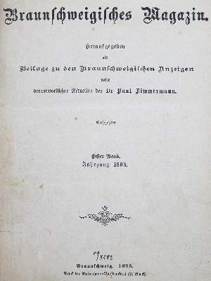 Bild Nr.2: 125-1819 Braunschweigisches Magazin: (Deutschland, Braunschweig)