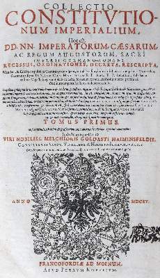 Bild Nr.1: 125-1834 Goldast von Haiminsfeld,M.: (Deutschland)
