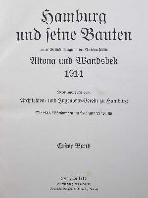 Bild Nr.2: 125-1836 Hamburg und seine Bauten: (Deutschland, Hamburg)