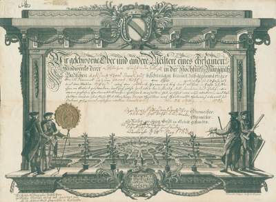 Bild Nr.1: 125-1854 Gesellenbrief.: (Deutschland, Karlsruhe)