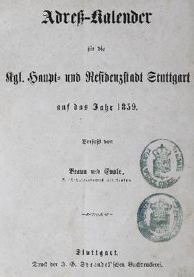 Bild Nr.1: 125-1919 Stuttgart.: (Deutschland)
