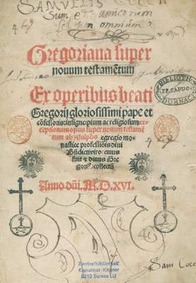 Bild Nr.1: 125-192 Gregor I., Papst.: (Alte Drucke, Handschriften und Theologie)