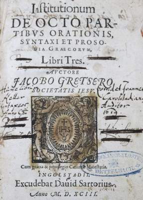 Bild Nr.1: 125-195 Gretser,J.: (Alte Drucke, Handschriften und Theologie)
