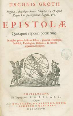 Bild Nr.1: 125-198 Grotius, Hugo.: (Alte Drucke, Handschriften und Theologie)