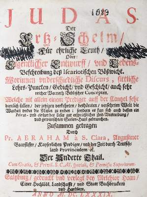 Bild Nr.3: 125-2 Abraham a S. Clara (d.i. U.Megerle).: (Alte Drucke, Handschriften und Theologie)