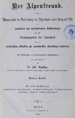 Bild Nr.2: 125-2022 Amthor,E. (Hrsg.).: (Verschiedene Länder - Geschichte, Alpen und Alpinismus)