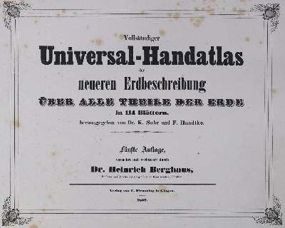 Bild Nr.1: 125-2038 Sohr-Berghaus.: (Verschiedene Länder - Geschichte, Atlanten)