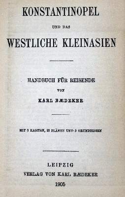 Bild Nr.2: 125-2041 Konstantinopel: (Verschiedene Länder - Geschichte, Baedeker)