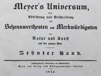 Bild Nr.1: 125-2097 Meyer's Universum.: (Verschiedene Länder - Geschichte)