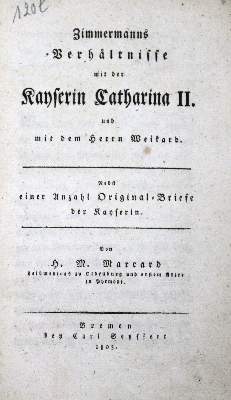 Bild Nr.1: 125-2108 Marcard,H.M.: (Verschiedene Länder - Geschichte, Russland)