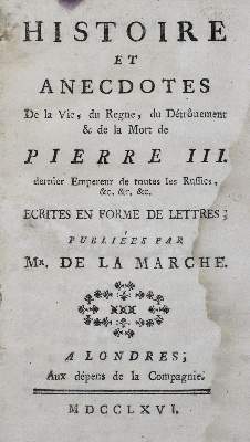 Bild Nr.1: 125-2109 Marche,(C.F.S.)de la (d.i. C.F.Schwan).: (Verschiedene Länder - Geschichte, Russland)