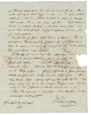 Bild Nr.4: 125-2138 Blittersdorf, Friedrich Frhr. v.,: (Autographen)