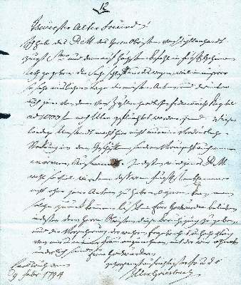 Bild Nr.1: 125-2147 Griesbach, Johann Christian,: (Autographen)