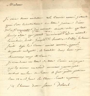 Bild Nr.1: 125-2154 Montgolfier, (Marguerite-Thérèse),: (Autographen)