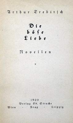 Bild Nr.1: 125-2166 Trebitsch, Arthur: (Autographen)