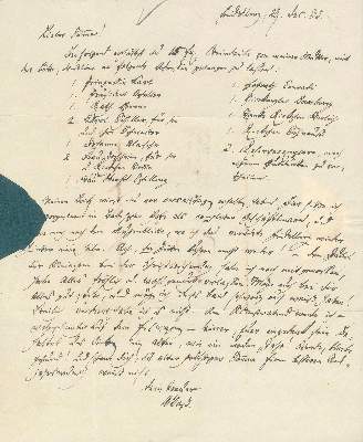 Bild Nr.1: 125-2167 Voß, Abraham,: (Autographen)