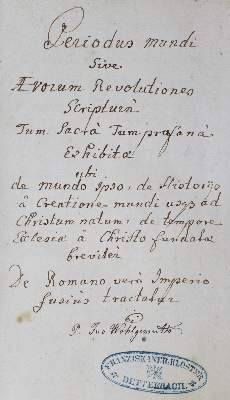 Bild Nr.1: 125-222 Periodus Mundi: (Handschriften)