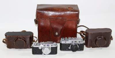 Bild Nr.2: 125-2225 Leica IIf u. Zorki: (Varia, Optik, Kameras)