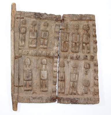 Bild Nr.1: 125-2333 Kornspeichertür der Dogon: (Afrika, Sammlung Wolfgang Nerlich, Figuren)