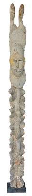 Bild Nr.1: 125-2368 Pfostenfigur Neuguinea.: (Afrika, Sammlung Wolfgang Nerlich, Figuren)