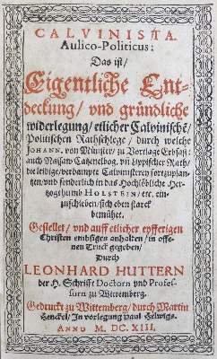 Bild Nr.1: 125-244 Hutter,L.: (Alte Drucke, Handschriften und Theologie)