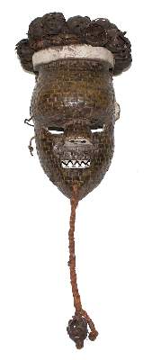 Bild Nr.1: 125-2491 Salampasu Maske Zaire.: (Afrika, Sammlung Wolfgang Nerlich, Masken)