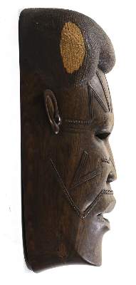 Bild Nr.2: 125-2492 Schwere Hartholzmaske: (Afrika, Sammlung Wolfgang Nerlich, Masken)