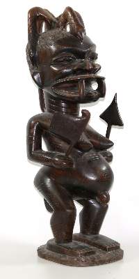 Bild Nr.1: 125-2547 Schlangenbekrönte Mutterfigur: (Afrika)