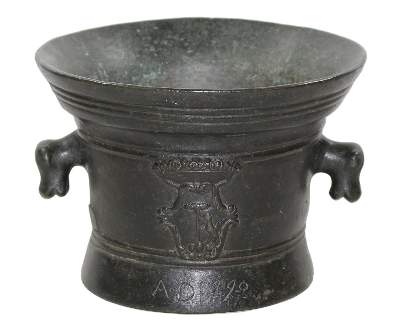Bild Nr.1: 125-2558 Großer Barockmörser.: (Apothekenwesen, Mörser)