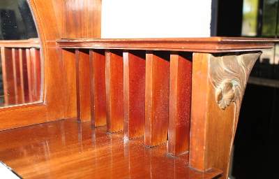 Bild Nr.10: 125-2637 Jugendstil Büchervitrine.: (Möbel)