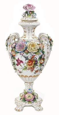 Bild Nr.1: 125-2691 Prunkdeckelvase Carl Thieme: (Porzellan u. Keramik)