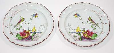 Bild Nr.1: 125-2696 Straßburg paar prächtige Teller: (Porzellan u. Keramik)