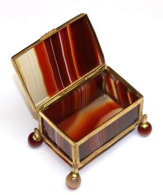 Bild Nr.2: 125-2700 Achatdose: (Schmuck)