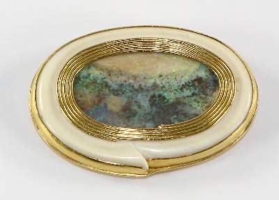 Bild Nr.2: 125-2704 Boulderopal Broschhänger: (Schmuck, Anhänger)
