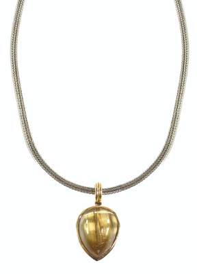 Bild Nr.1: 125-2738 Anhänger 750 GG, Rutilquarz.: (Schmuck, Colliers)