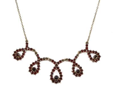 Bild Nr.1: 125-2739 Böhmen Granatcollier.: (Schmuck, Colliers)