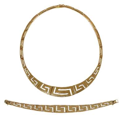Bild Nr.1: 125-2742 Collier u. Armband.: (Schmuck, Colliers)