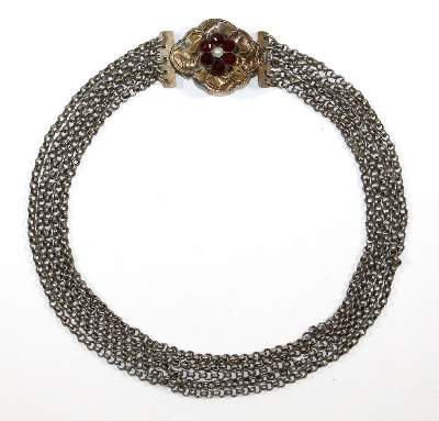 Bild Nr.1: 125-2749 Kropfkette Biedermeier: (Schmuck, Colliers)