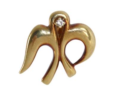 Bild Nr.1: 125-2763 Vorstecknadel Schwalbe: (Schmuck, DRC Pforzheim)
