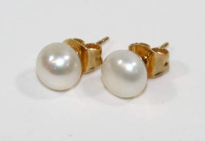 Bild Nr.2: 125-2779 Perl-Ohrstecker: (Schmuck, Ohrringe)
