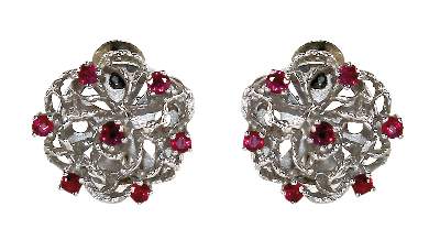 Bild Nr.1: 125-2780 Pforzheim Ohrclips 585 WG.: (Schmuck, Ohrringe)