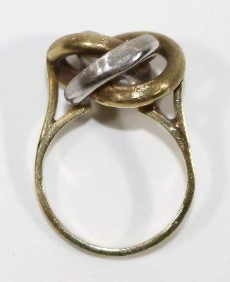 Bild Nr.2: 125-2783 585 Bicolor Damenring.: (Schmuck, Ringe)